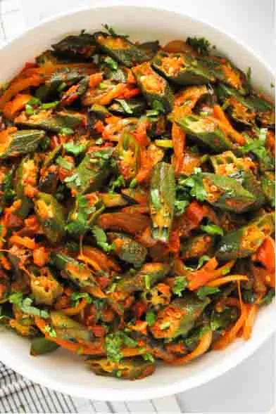 Master the art of making Punjabi-style Bhindi Masala with this easy, gluten-free, vegan recipe. Discover pro tips to avoid sliminess, trending variations, and health perks!